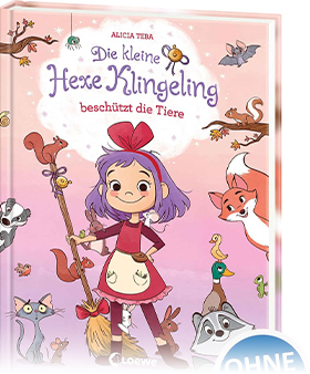 Die kleine Hexe Klingeling beschützt die Tiere